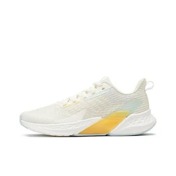 361° Volcano SE Anti Slip And Wear Resistant Breathable Low Top Running Shoes Women's White Yellow