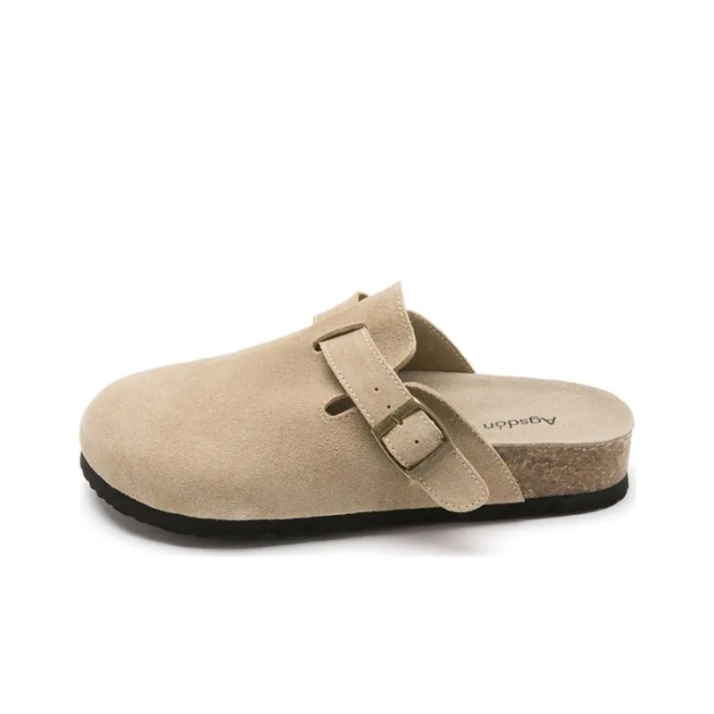 AGSDON Quiet Closed Toe Slippers 3cm Women's-9