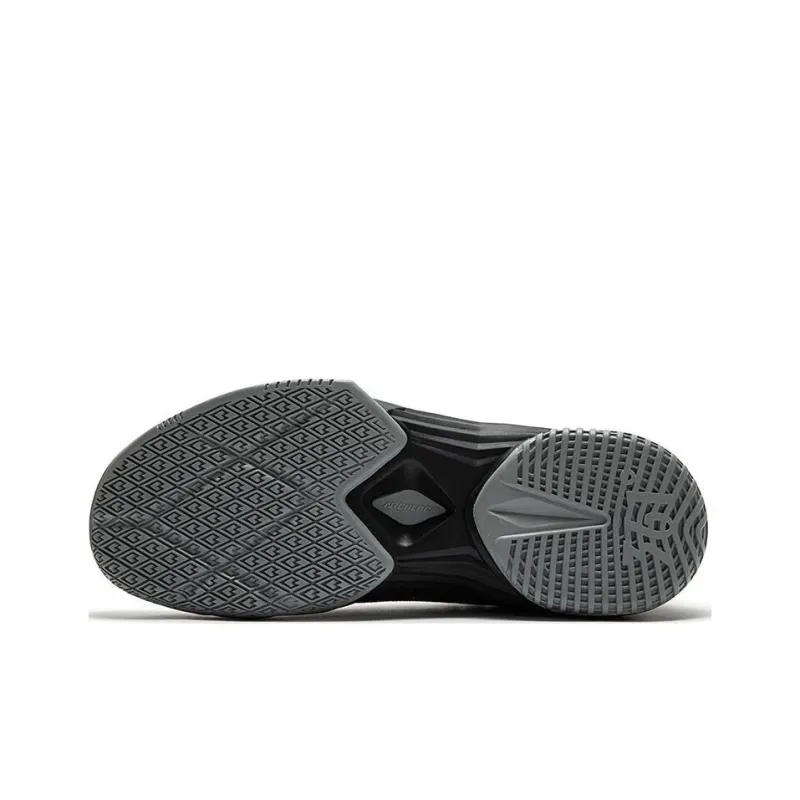 361° Cushioning, Wear Resistant Low Top Basketball Shoes Men's Black Gray-4