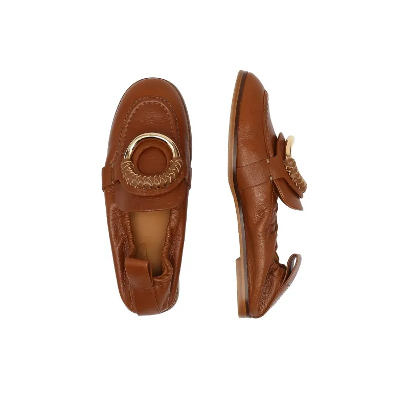 See By Chloe Ring detail Leather Loafers Women's-3