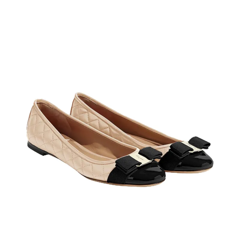 FERRAGAMO Quilted Ballerina Shoes-2
