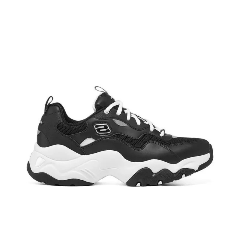 Skechers DLITES Cushioning Anti Slip And Wear Resistant Support Low Top Casual Shoes Men's Black-1
