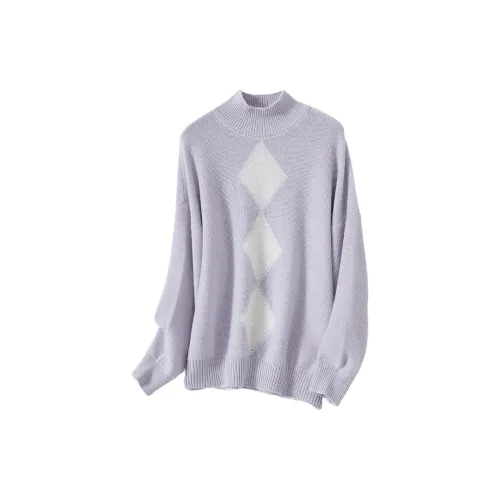 Vidolas Cashmere Sweaters Women's Bright Moon Blue