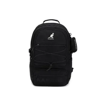 KANGOL Nylon Backpack Unisex Black