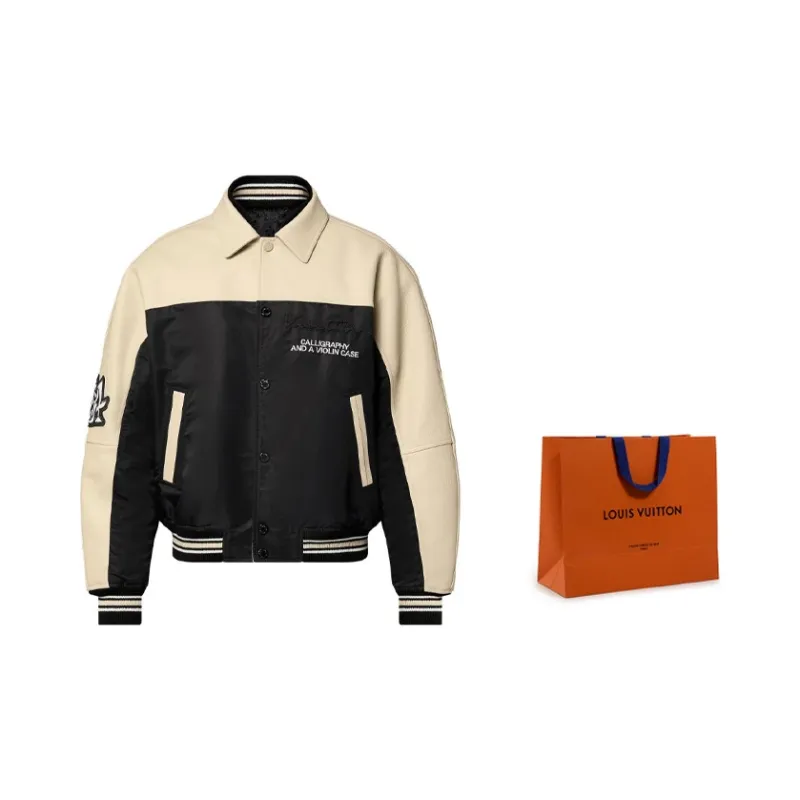LOUIS VUITTON Leather And Nylon Blouson-1