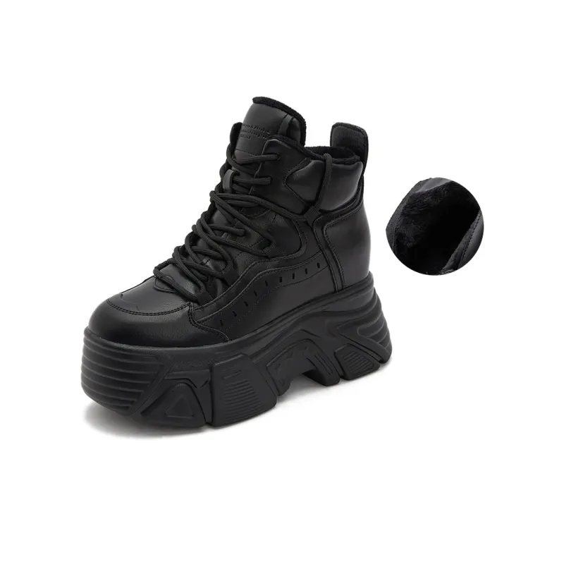 Milan Love Song Lightweight Height Increasing Warm Low-Top Chunky Sneakers Women's-8