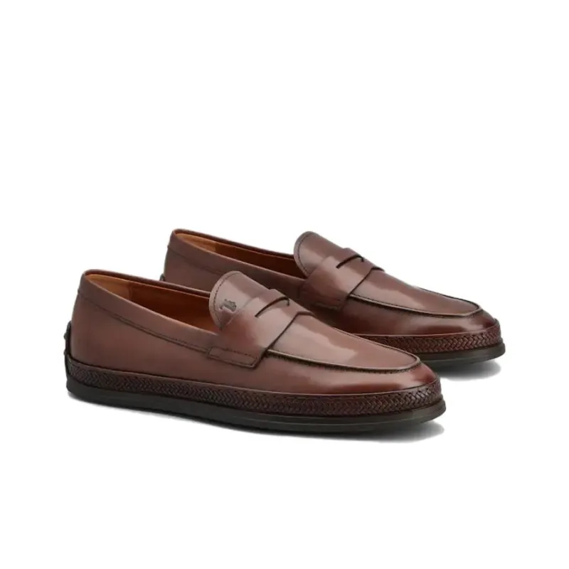 TOD'S Gomma Leather Mocassin Loafers-2