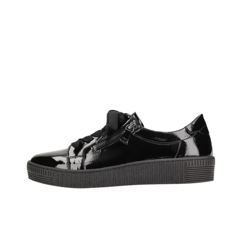 Gabor Low Top Skateboard Shoes Women's Black-0