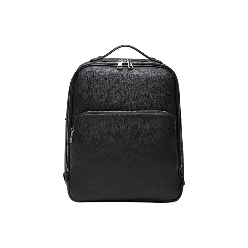 BALLY Cow Leather Backpack Men's Black-0