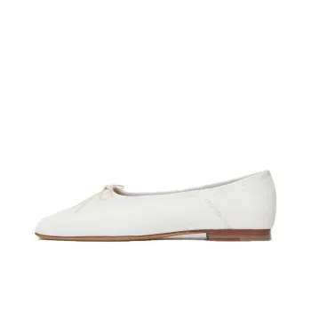 MANSUR GAVRIEL Bianca Square-toe Leather Ballerinas