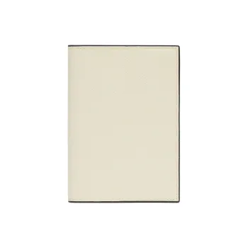 Valextra Millepunte Calfskin Passport Holder Unisex White
