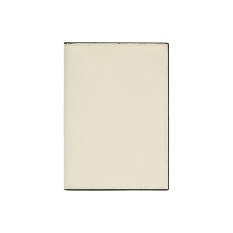 Valextra Millepunte Calfskin Passport Holder Unisex White-0