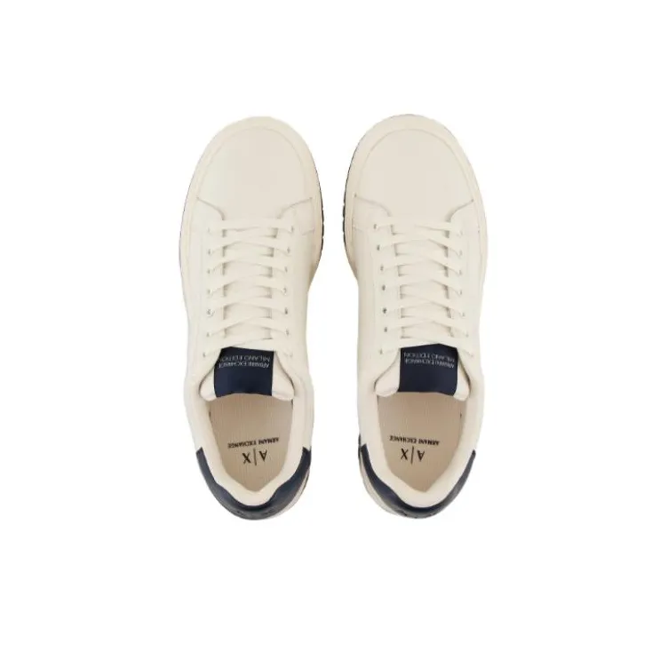 ARMANI EXCHANGE Logo-print Leather Sneakers-3