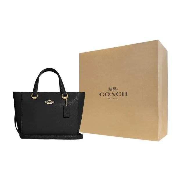 COACH Alice Leather Handbag Shoulder Bag Crossbody Bag Small Size Women's Black-6