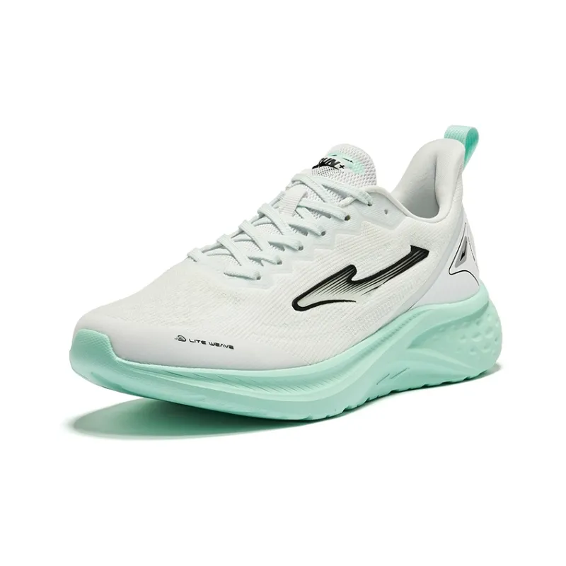 Erke Jingchan 2.0 V2 Cushioning Breathable Low Top Running Shoes Men's White Green-2