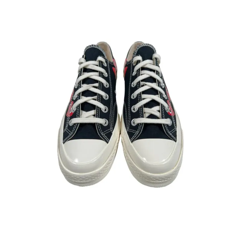 Chuck 70 Comme Des Garçons Play X Converse Low 'Multi Heart Black'-3
