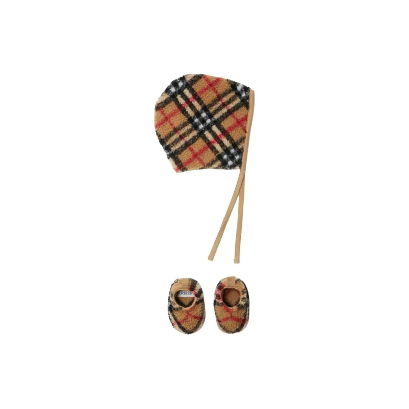 Burberry Polyester Cotton Acrylic Beanies Baby Brown-0