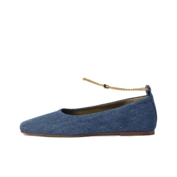 Maria Luca Augusta Denim Ballerina Shoes
