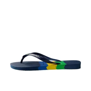 Havaianas Abrasion Resistant Flip Flops Unisex Blue Yellow Green