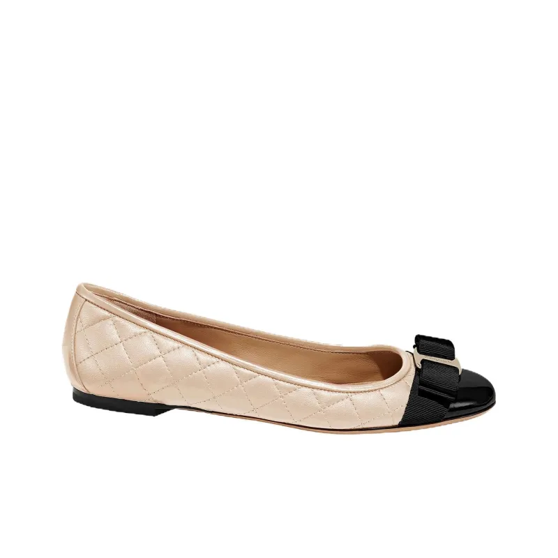 FERRAGAMO Quilted Ballerina Shoes-1