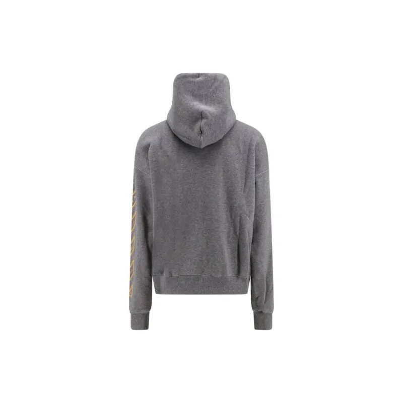 OFF-WHITE Logo Printed Drawstring Hoodie-1