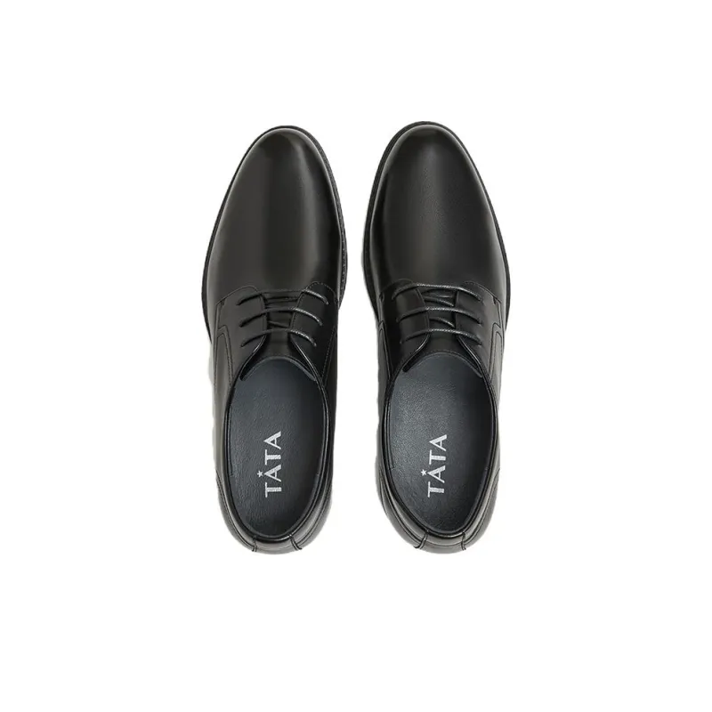 TATA Dress Shoes Men Low Top Solid Color-3