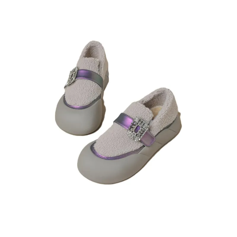 D:FUSE SCANDINAVIA Warm And Wear-Resistant Coverage Low-Top Casual Shoes 4..5cm Women's-15