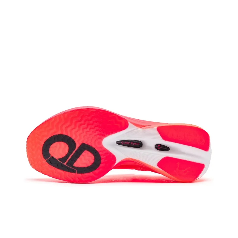 QIAODAN Flying Shadow PB4.0 Running Shoes Men Low Top Fluorescent Flying Shadow Pink Black-4