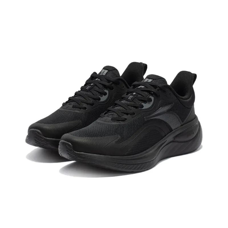 361° SOFTSTEP 3.0 Cushioning Wear Resistant Low Top Running Shoes Men's Obsidian Black-2
