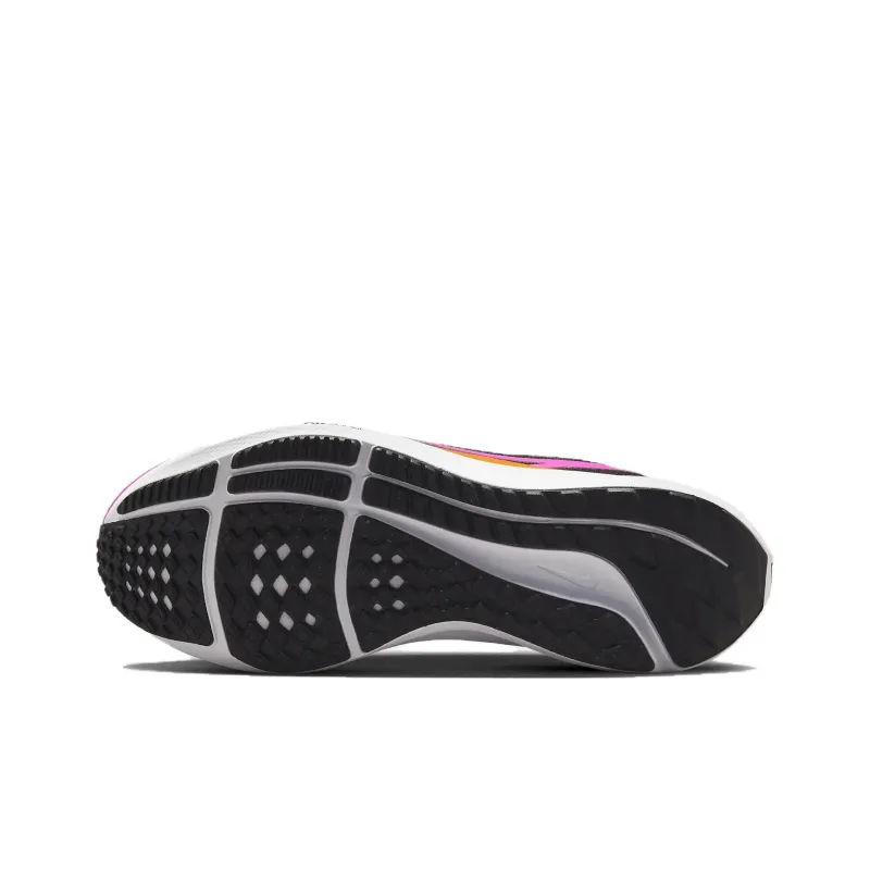 Nike Air Zoom Pegasus 40 Cushioning, Wear Resistant Low Top Running Shoes Women's Black Orange-3