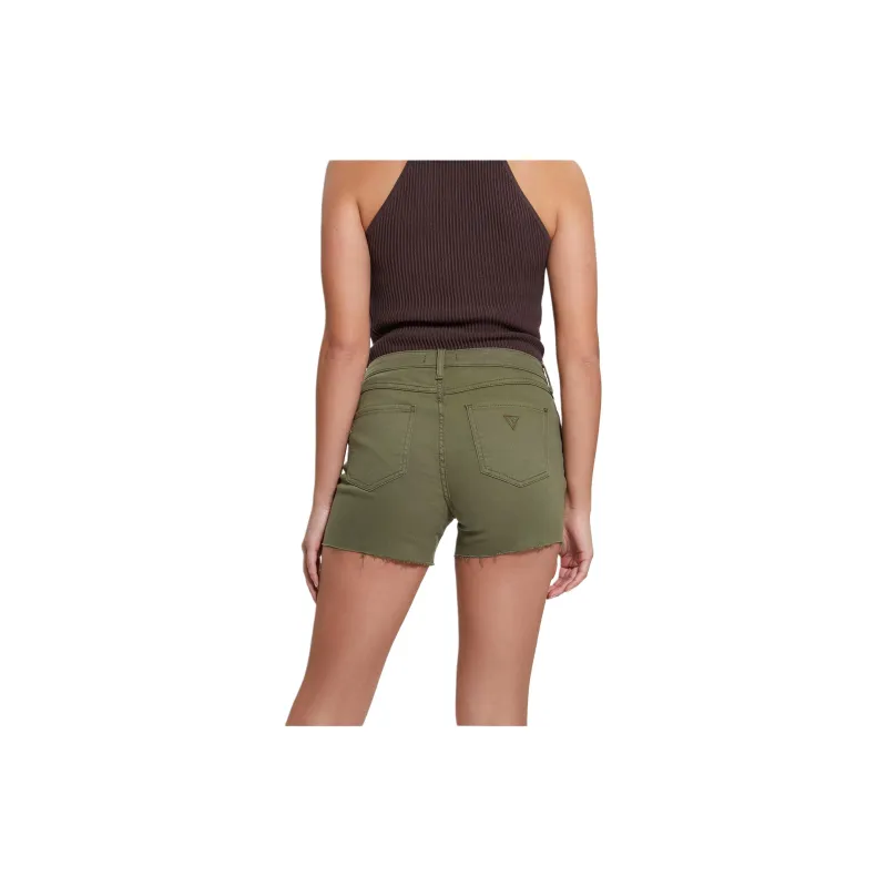 GUESS 1981 Midi Shorts Casual Shorts Women's Olive Green-1