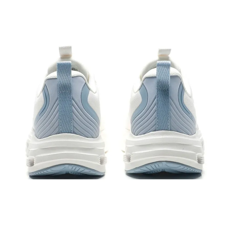 XTEP Cushioning Breathable Low-Top Running Shoes Men's Sail White/Evening Dusty Blue-4
