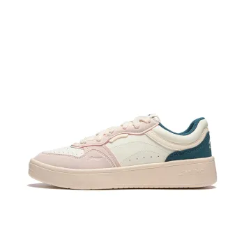 LiNing Line 2.0 At The Beginning V2 Anti Slip Wear Resistant Low Top Skateboard Shoes Women's White Pink Blue