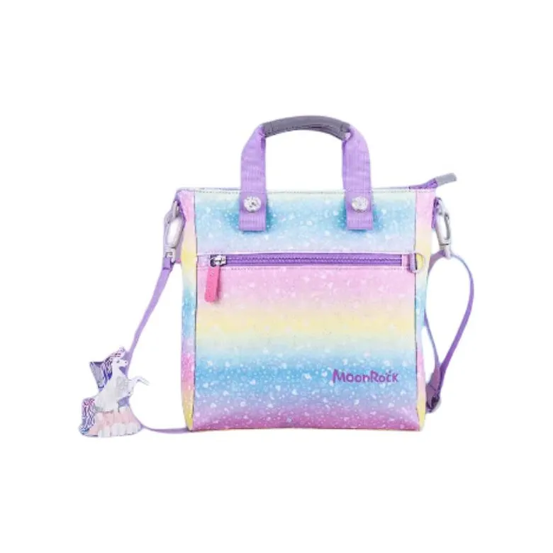 MOONROCK Polyester Portable Crossbody Bag, Shoulder Bag Unisex Rainbow-0