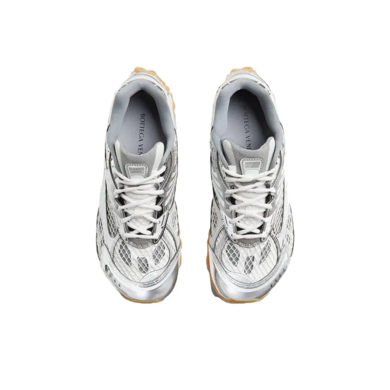 Bottega Veneta Orbit Silver White-4