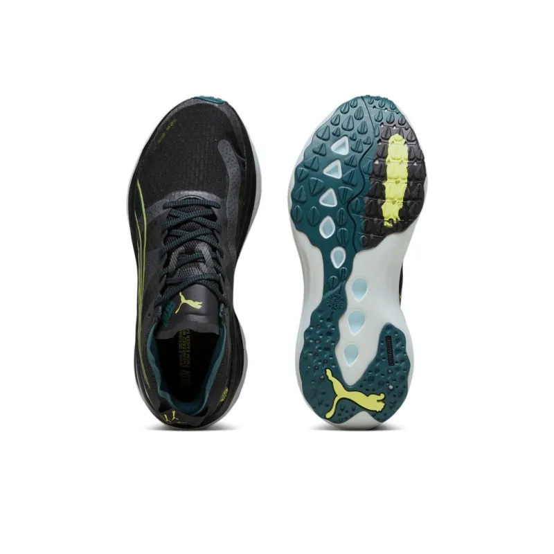 PUMA ForeverRun Nitro Winter Black Malachite Yellow-4