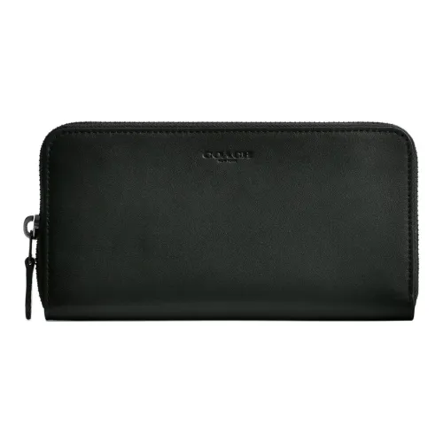 COACH Accordion Wallet Glove Tanning Clutches Wallets Men's Amazon Green