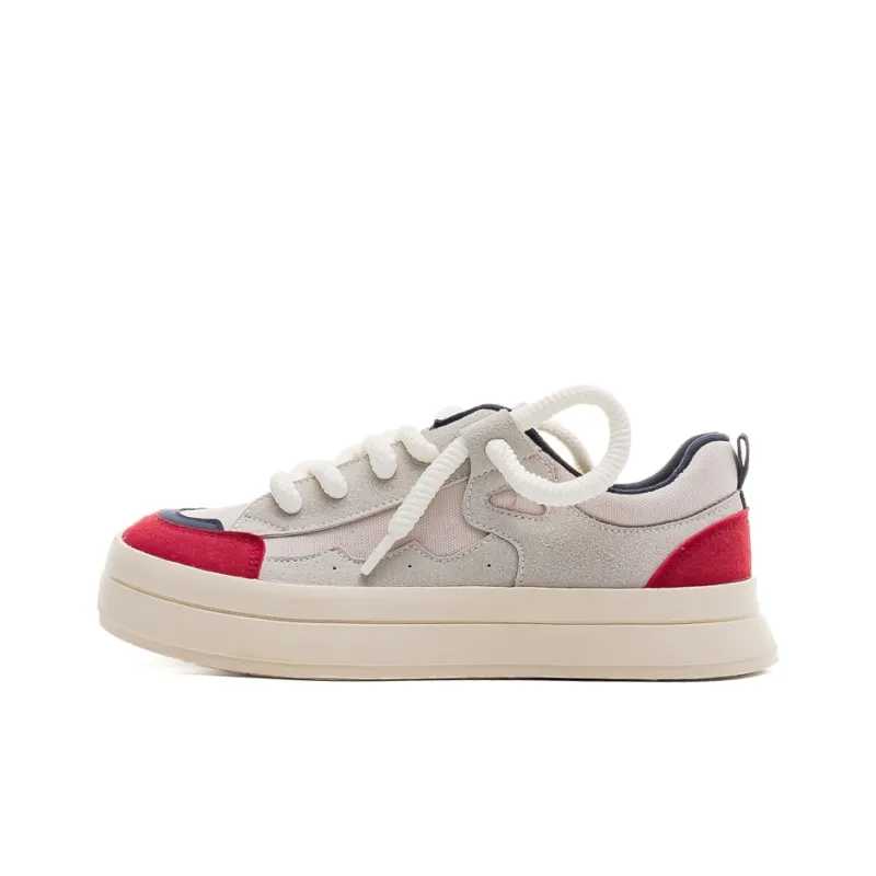 Warrior Warrior Wear resistant And Lightweight Low Top Canvas Shoes Women's Gray Blue Red-0