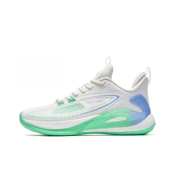 XTEP Light Feathers 3rd Generation V3 Basketball Shoes Men Low Top White/Green
