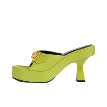 FANSIZHE MEDUSA BIGGIE Series Rubber Sole Slide Slippers Women's Green