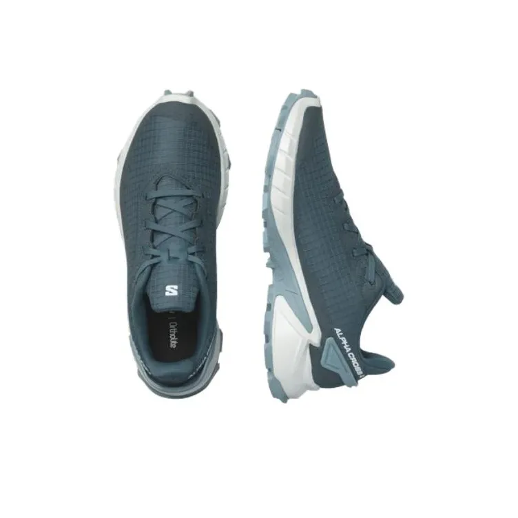SALOMON CROSS Low Top Running Shoes Women's Blue White-2