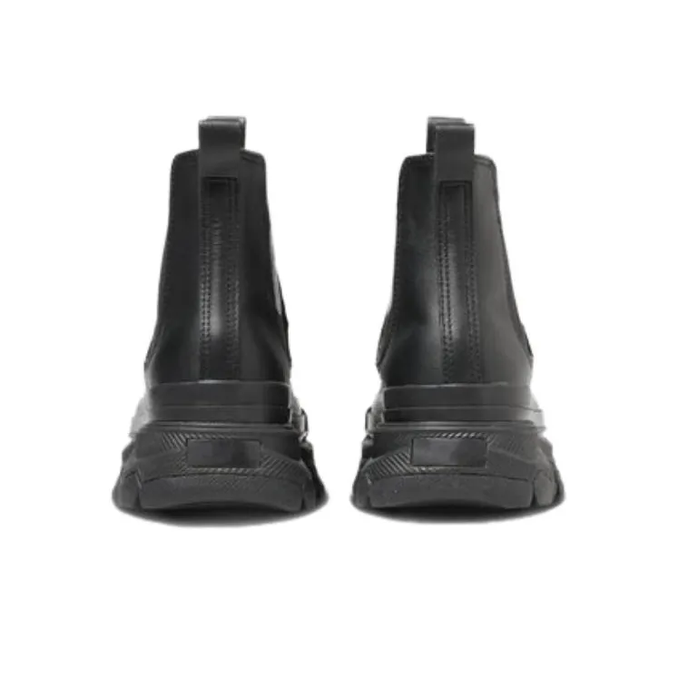 Converse All Star LEATHER Ⓡ TREKWAVE SIDEGORE HI Abrasion Resistant Breathable High Top Casual Shoes Unisex Black-4