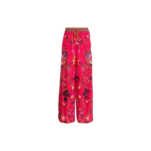 CAMILLA View From The Veil Floral-print Silk Pants