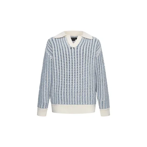 URBAN REVIVO Knitwear Men Light Blue