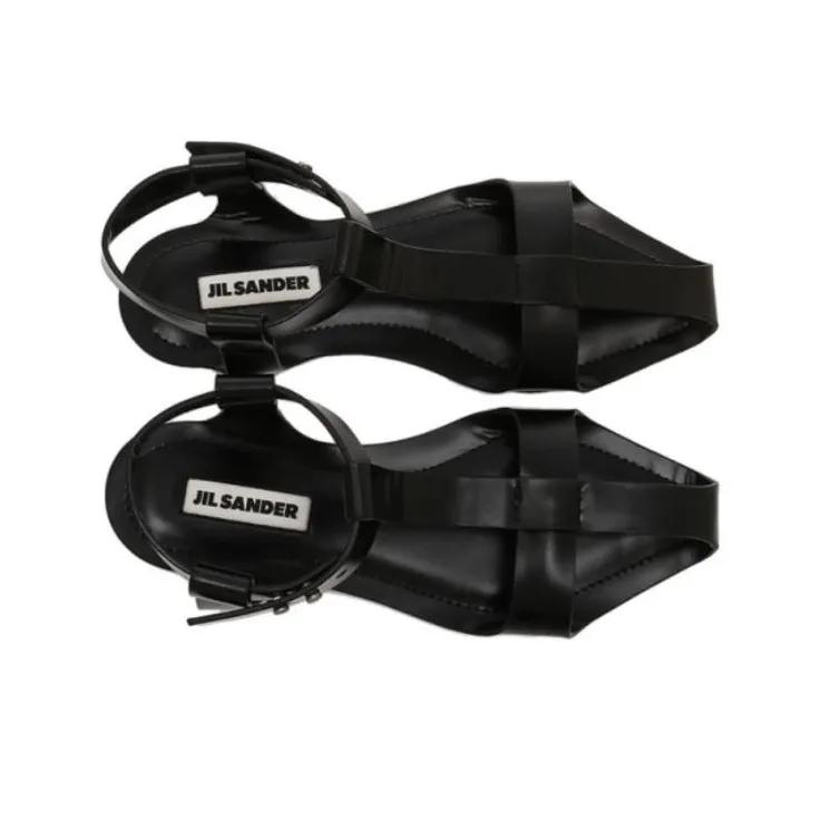 JIL SANDER One Strap Sandals Women's Black-3