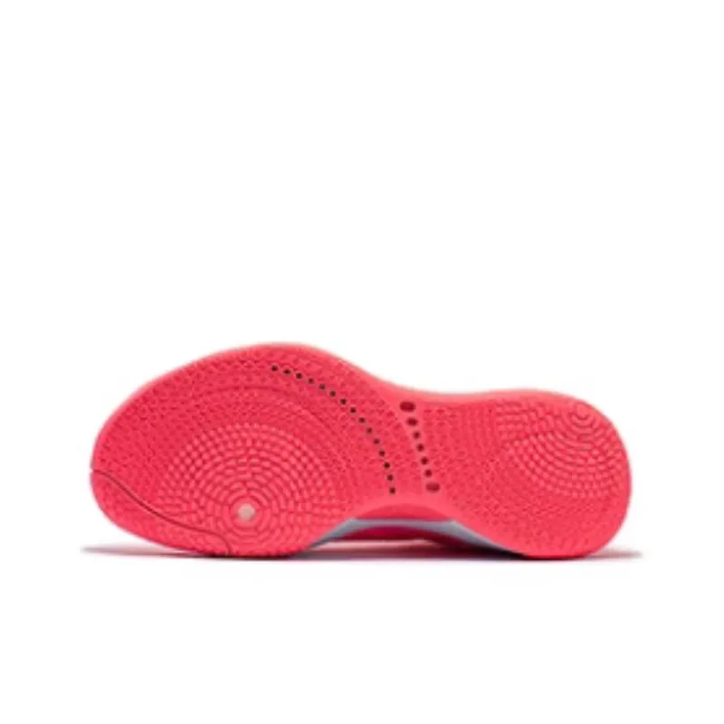 361° Burning Battle ISO Cushioning Wear Resistant Low Top Basketball Shoes Men's Pink Blue-4