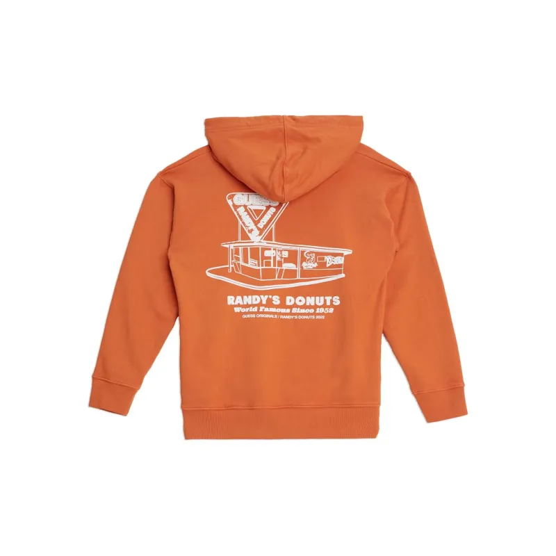 GUESS Original X Randy Donut Hoodie Sweatshirt Men's Orange-1