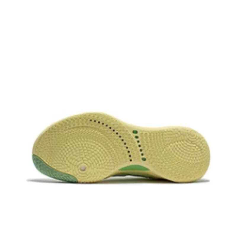 361° Burning Battle ISO Cushioning Breathable Low Top Basketball Shoes Men's Green Yellow-3