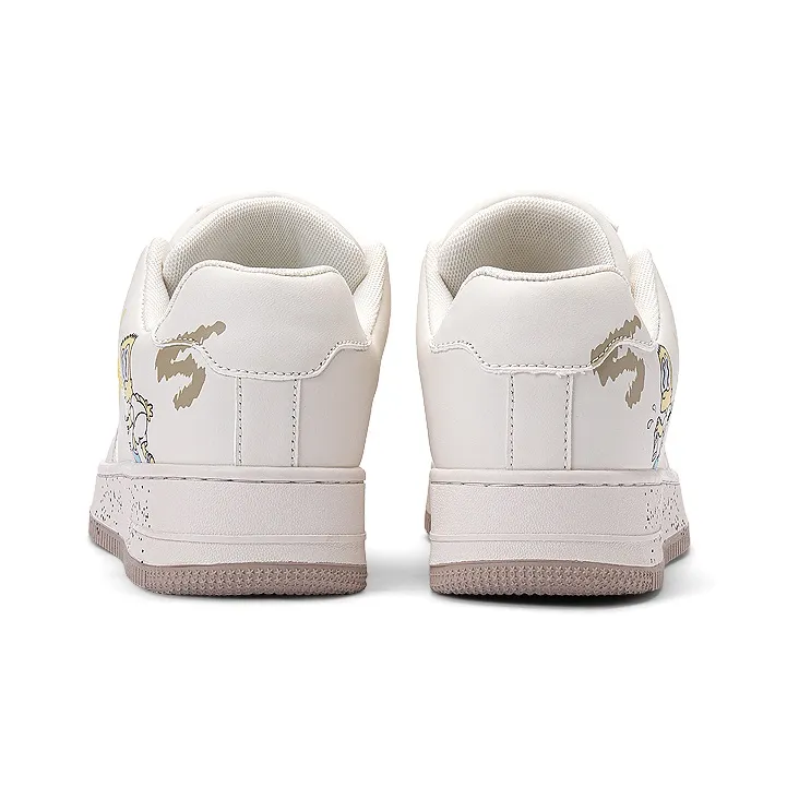 The Simpsons Casual Shoes Unisex Low Top Mystic Tea Brown/Starlight Orange/Garden Island White Tea/Snowfield Silver Black-5