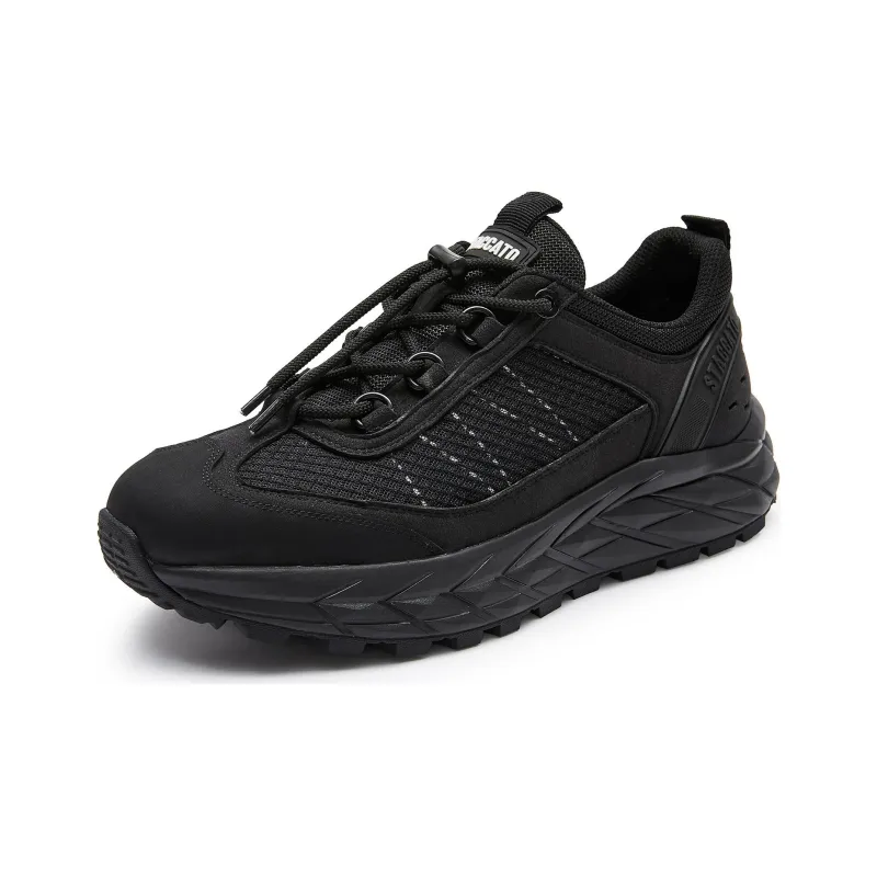 Staccato Hobo Hill Wear resistant And Lightweight Low Top Casual Shoes Men's Meteorite Black/Mountain Lime Black-1